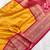 yellow color rich contrast weaving pallu and border kanchi weaving buttis on border silk blend saree