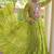 Olive georgette readymade navratri anarkali with bandhani & kutchi patchework