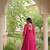 Rani georgette readymade navratri anarkali with bandhani & kutchi patchework