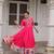 Rani silk blend readymade navratri anarkali with multi thread & mirror work