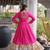Rani rayon readymade navratri anarkali with kutchi gamthi thread work