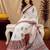 white lilen print work 1 minute ready to wear saree with unstitched blouse piece