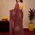 brown yellow lilen print work 1 minute ready to wear saree with unstitched blouse piece