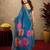rama lilen print work 1 minute ready to wear saree with unstitched blouse piece