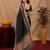 black lilen print work 1 minute ready to wear saree with unstitched blouse piece