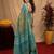 Multy lilen print work 1 minute ready to wear saree with unstitched blouse piece