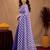  purple chanderi cotton blend printed work 1 minute ready to wear saree with unstitched blouse piece