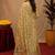  beige chanderi cotton blend printed  1 minute ready to wear saree with unstitched blouse piece