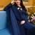 Dark-blue rayon embroidered palazzo set