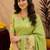  pista chanderi cotton blend printed  1 minute ready to wear saree with unstitched blouse piece