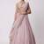 Ash Pink 5MM Sequins + Paper Mirror with Zari Embroidered Organza Silk Wedding Lehenga Choli
