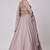 Ash Pink 5MM Sequins + Paper Mirror with Zari Embroidered Organza Silk Wedding Lehenga Choli