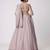 Ash Pink 5MM Sequins + Paper Mirror with Zari Embroidered Organza Silk Wedding Lehenga Choli