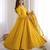 Yellow chanderi embroidered anarkali set
