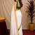  white green chanderi cotton blend printed 1 minute ready to wear saree with unstitched blouse piece