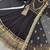 Black georgette embroidered flared gown set