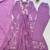 Lavender chanderi embroidered anarkali set