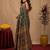  rama purple chanderi cotton blend printed  1 minute ready to wear saree with unstitched blouse piece