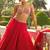 Red 5MM Sequins + Paper Mirror with Zari Embroidered Organza Silk Wedding Lehenga Choli