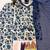 Navy-blue cotton poly printed farshi salwar set