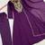 Wine faux georgette embroidered anarkali set