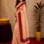  pich rani pink chanderi cotton blend printed  1 minute ready to wear saree with unstitched blouse piece