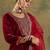 Ethnic Motifs Embroidered Regular Velvet Straight Kurta with Trousers & Dupatta