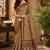 Sangam prints beige pashmina silk blend woven work traditional saree