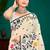 Sangam prints grey cotton blend woven work traditional saree