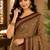 Sangam prints beige pashmina silk blend woven work traditional saree