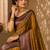 Sangam prints antique gold soft silk blend woven work traditional saree