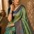 Sangam prints sea green soft silk blend woven work traditional saree