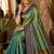 Sangam prints sea green soft silk blend woven work traditional saree