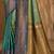 Sangam prints sea green soft silk blend woven work traditional saree