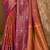 Sangam prints copper gold soft silk blend woven work traditional saree