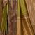 Sangam prints olive green soft silk blend woven work traditional saree
