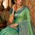 Sangam prints mint green soft silk blend woven work traditional saree