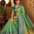Sangam prints mint green soft silk blend woven work traditional saree