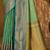 Sangam prints mint green soft silk blend woven work traditional saree