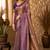 Sangam prints taupe gold soft silk blend woven work traditional saree