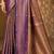 Sangam prints taupe gold soft silk blend woven work traditional saree