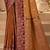 Sangam prints golden bronze soft silk blend woven work traditional saree