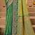 Sangam prints sea green soft silk blend woven work traditional saree