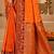 Sangam prints bright orange soft silk blend woven work traditional saree