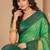 Sangam prints mint green soft silk blend woven work traditional saree