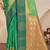 Sangam prints mint green soft silk blend woven work traditional saree