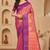 Sangam prints dusty rose pink soft silk blend woven work traditional saree