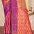 Sangam prints dusty rose pink soft silk blend woven work traditional saree