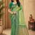 Sangam prints mint green soft silk blend woven work traditional saree