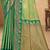 Sangam prints mint green soft silk blend woven work traditional saree
